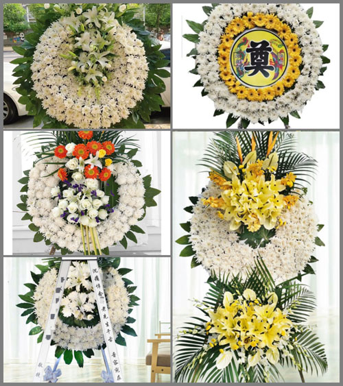 广东东莞市常平镇九江水村花圈速递